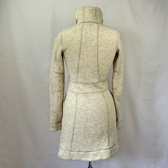 Marmot Maddie Wool Blend Sweater Coat Cream Size Small - Picture 7 of 16